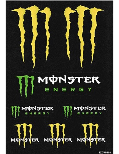 Planche de Stickers Monster Energy Planche de Stickers Monster Energy