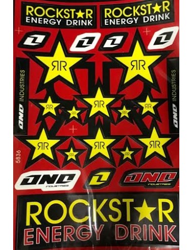 Planche de Stickers Rockstar Energy Planche de Stickers Rockstar Energy