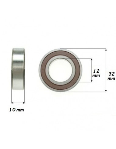 Roulement 6201 bras oscillant Dirt... Roulement 6201 bras oscillant Dirt...