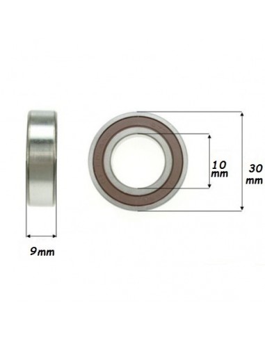 Roulement 6200 bras oscillant Dirt...