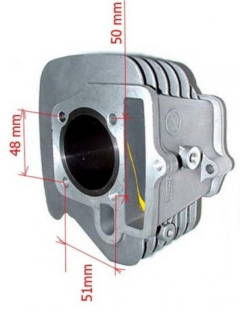 Cylindre Alu 52.4mm Dirt...