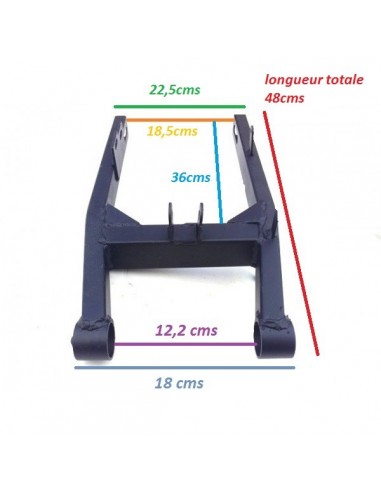 Bras oscillant pour roue 14 pouces...