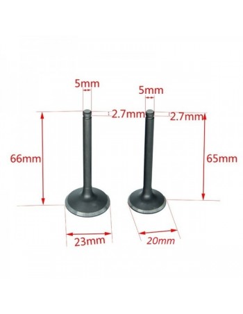 Lot de 2 soupapes 20 / 23 mm 2