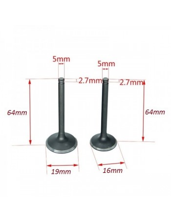 Lot de 2 soupapes 16 / 19 mm 2