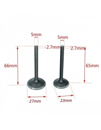 Lot de 2 soupapes 23 / 27 mm 2