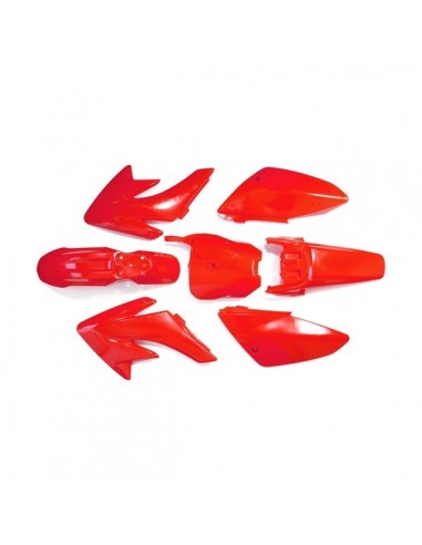 Kit Plastique Rouge Carénage Dirt bike type AGB27 - AdreaPocket