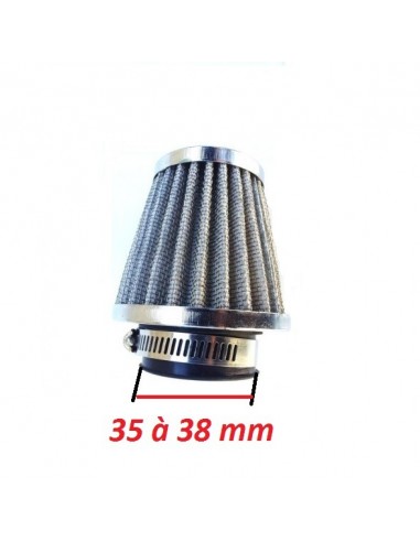 Filtre à air acier ⌀ 35-38 mm Dirt...