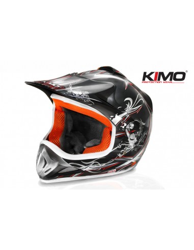 Casque Cross enfant KIMO - NOIR pour Moto et Quad