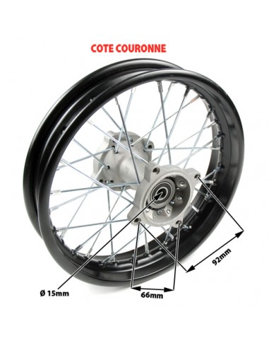 Roue 12 Pouces Arrière Renforcée -...