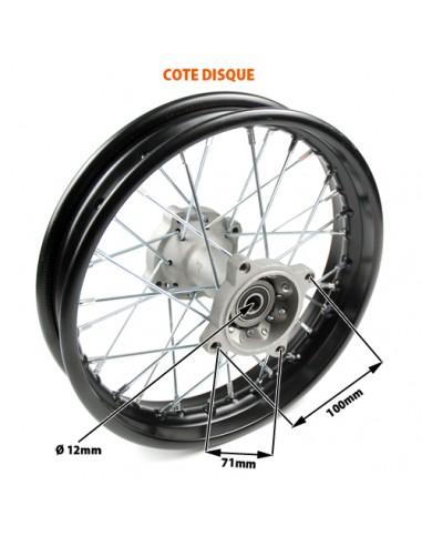 Jante 12 Pouces Arrière Renforcée -...