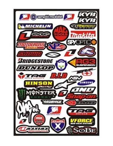 Planche de Stickers Monster Energy pour Dirt Bike, Pit Bike