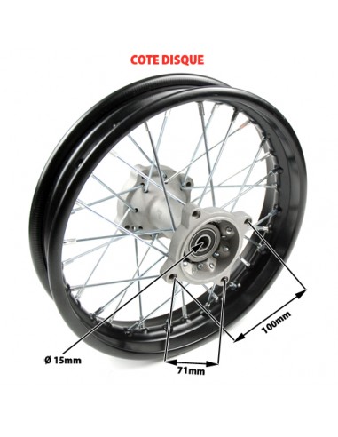 Roue 14 Pouces Arrière Renforcée -... Roue 14 Pouces Arrière Renforcée -...