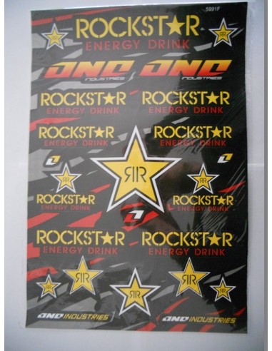 Planche de Stickers Rockstar Energy...