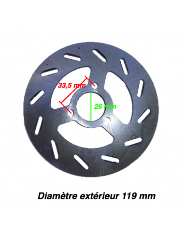 Disque de frein ARRIÈRE 119/120mm...