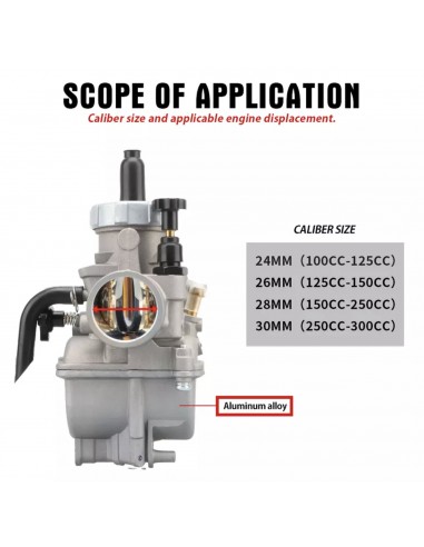 Carburateur NIBBI PE 28 (Starter...