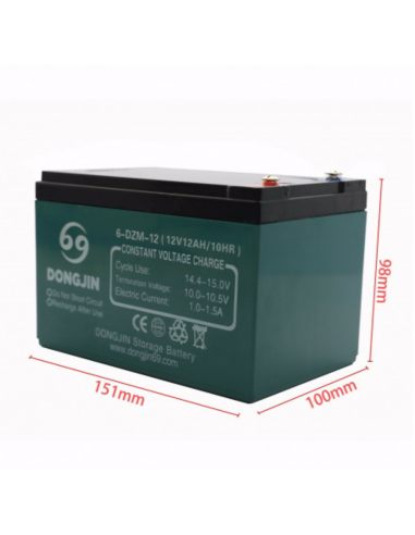Batterie étanche 12V 12Ah 6-DZM-12 ou...