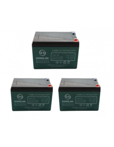Boite complète 3 batteries 36V Quad...