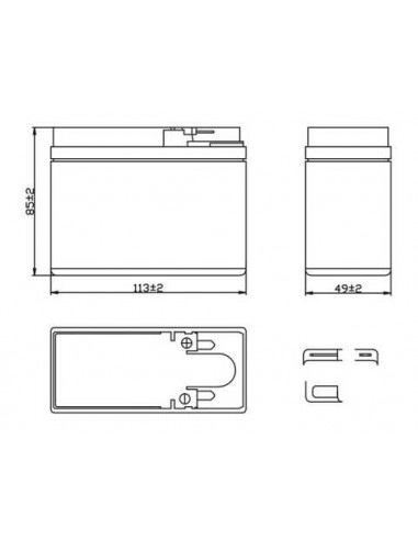 Batterie 12V 2,3Ah (YTR4A-BS) Dirt...