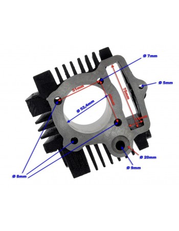 Cylindre Fonte 52.4mm Dirt... 2