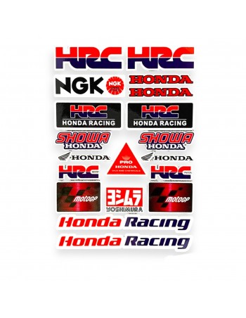 Planche de Stickers Honda...