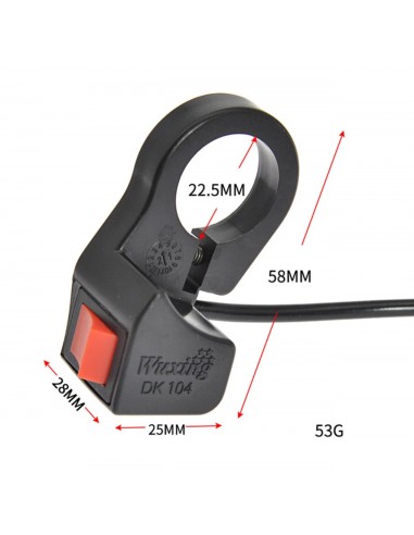 Bouton poussoir phare Pocket Bike / Quad