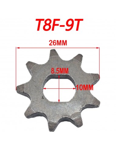 Pignon de transmission 9 dents TF8... Pignon de transmission 9 dents TF8...
