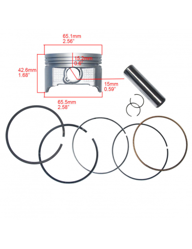 Kit Piston VERTICAL 250cc 65,5mm -... Kit Piston VERTICAL 250cc 65,5mm -...