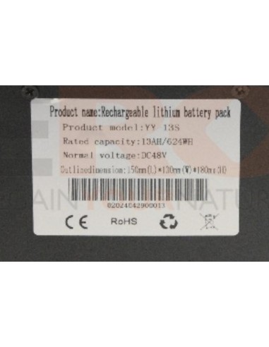 Batterie Lithium (Li-ion) 48V 13Ah... Batterie Lithium (Li-ion) 48V 13Ah...