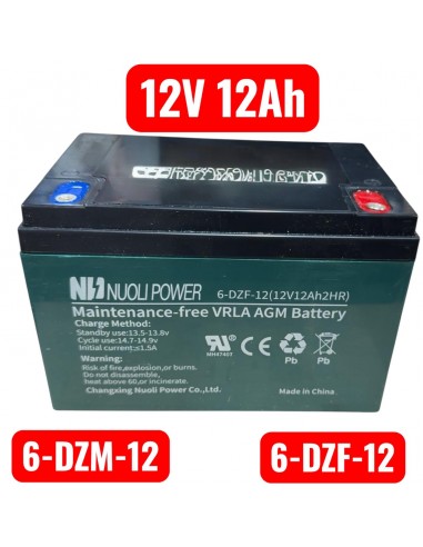 Batterie étanche 12V 12Ah (6-DZF-12...