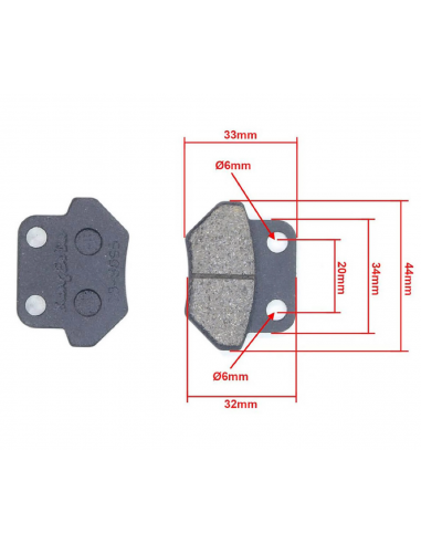 Plaquettes de freins Arrière Quad